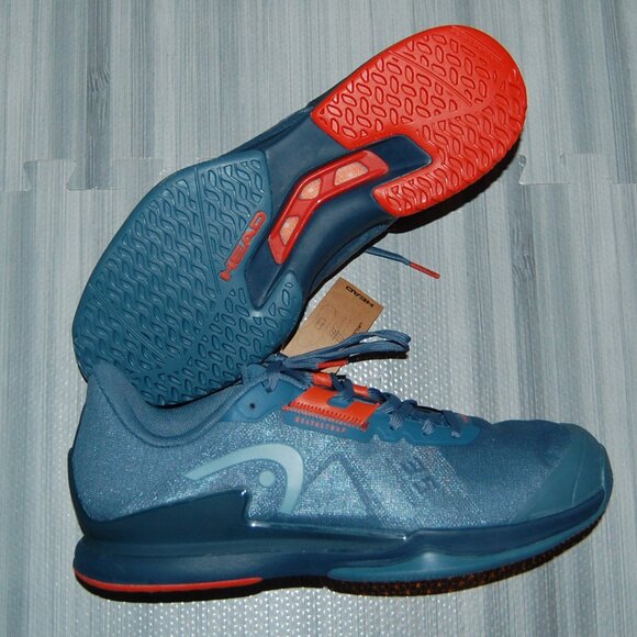Head Sprint Pro 3.5 Bluestone Orange Tennis Shoes Men's Size 11 New in Box - Picture 2 of 16